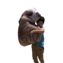 Fancytrader Realistic 3D Printed Plush Shar Pei Dog Pillow Doll Big Huge Lovely Bulldog Toys Looks