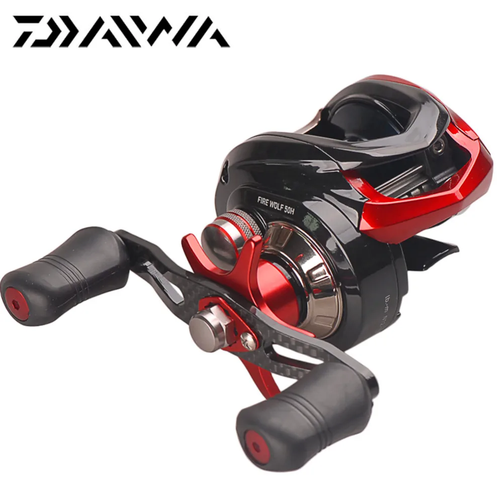 

100% DAIWA FIRE WOLF 50H 50HL CS Baitcasting Fishing Reel 7.0:1 190g 6BB Max Drag 6kg Magforce 3D Break System Moulinet Peche