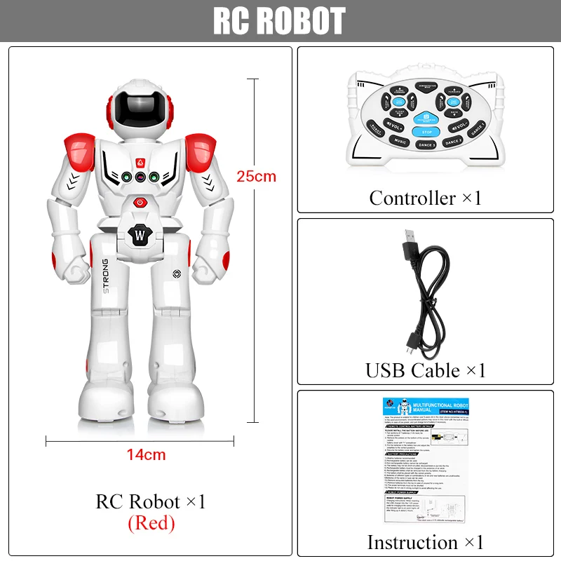 Робот с дистанционным управлением, умный ребенок, 9030, 9935, роботы с поем, танцевальная фигурка, игрушки для мальчиков, детский подарок на день рождения - Цвет: 9030 Red