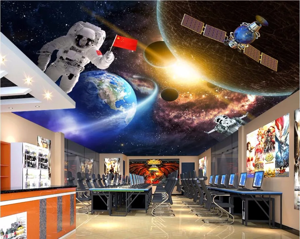 Custom Photo 3d Ceiling Murals Wallpaper Home Decor Astronaut Custom Photo 3d Ceiling Murals Wallpaper Home Decor Astronaut