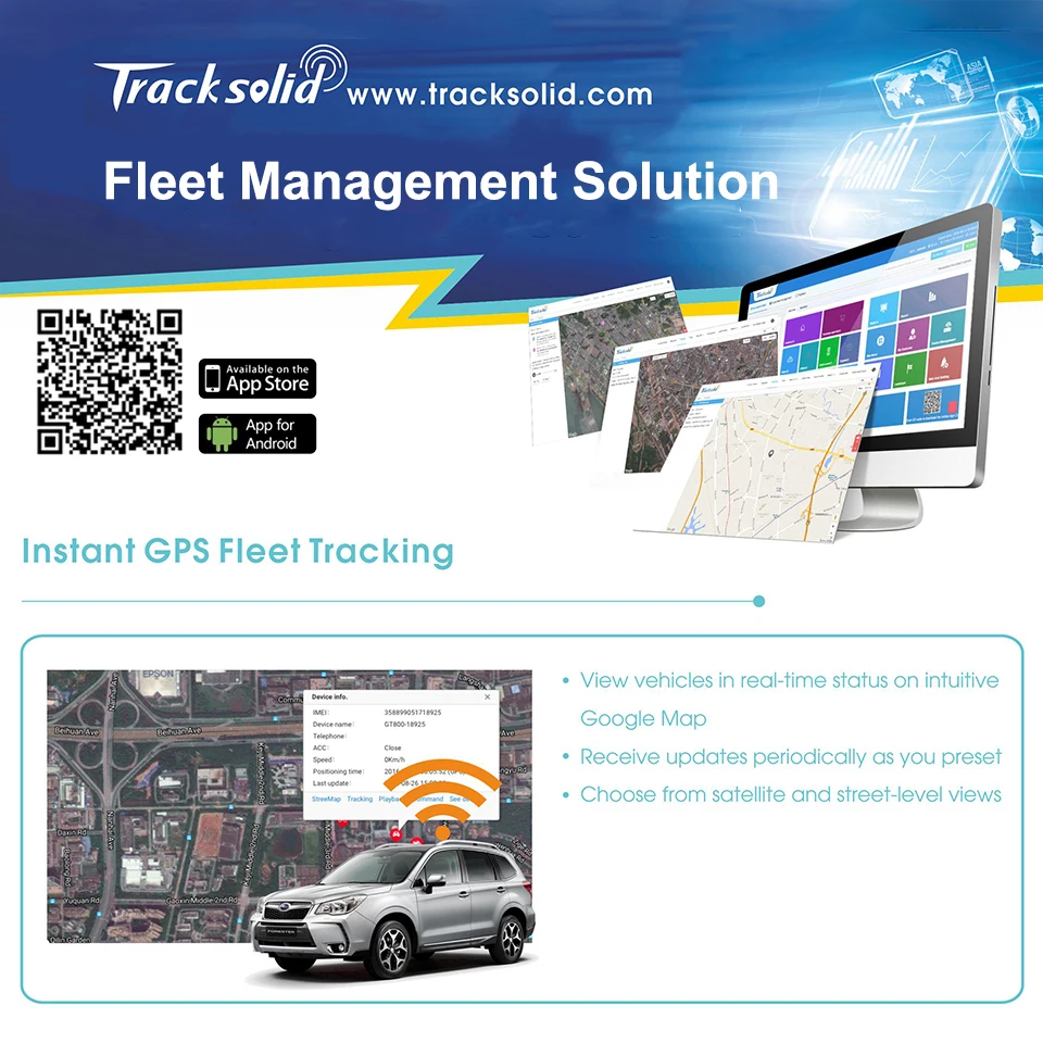 

Concox Profesional GPS Tracking Software Tracksolid With Instant GPS Fleet tracking ,Review History,Geofences,Insightful Reports