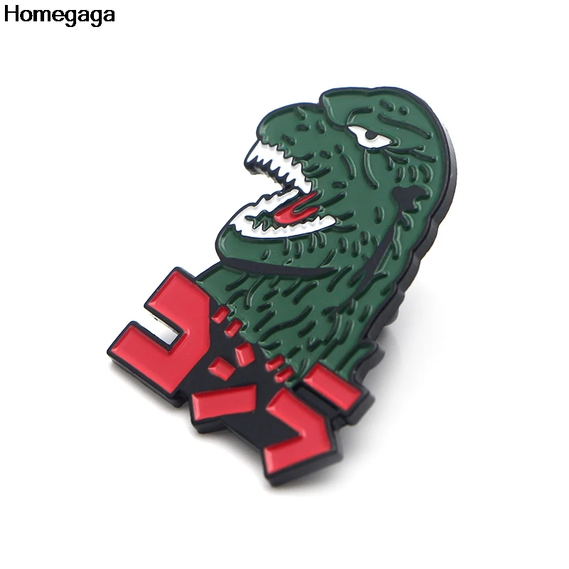 Homegaga horror dinosaure pins para backpack pride clothes Meal for bag shirt hat insignia значки броши для мужчин и