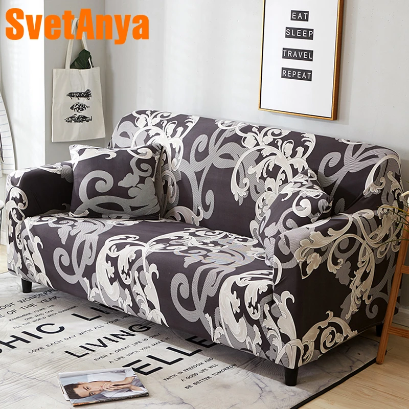 

Svetanya 1PC Elastic Sofa Cover Tight Wrap All-inclusive Slip-resistant Elastic Sofa Towel Single/Two/Three/Four-seater
