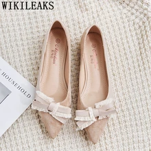 Женские лоферы с острым носком на плоской подошве; женские мокасины в Корейском стиле; женская обувь на толстой подошве; удобная обувь на плоской подошве; mujer mocasines de mujer