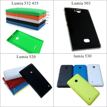 

Rear cover for Lumia Nokia 532 435 503 back battery door housing for Microsoft Lumia 520 530 back cover Case