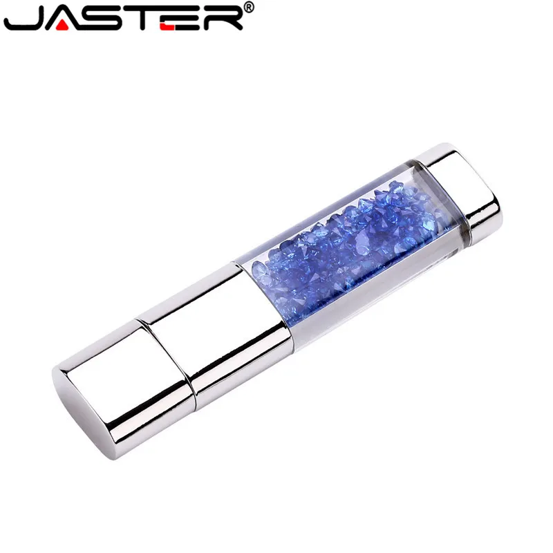 Бренд JASTER, новинка, Кристальные элементы, usb флеш-накопители, USB 2,0, флеш-накопитель, u-диск, флешка, 4 ГБ, 16 ГБ, 32 ГБ, 64 ГБ, рождественский подарок