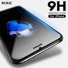 KUGE 9H 2.5D Tempered Glass For iPhone 6 6s 7 8 plus 4s 5 5s se X glass iphone X 6 6s 7 8 Plus screen protector Protective glass