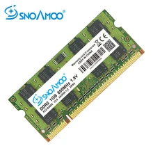 SNOAMOO DDR2 1GB 2GB 667MHz laptopa baranów PC2-5300S 800MHz PC2-6400S 200Pin CL5 CL6 1.8V 2Rx8 SO-DIMM pamięci komputera gwarancji