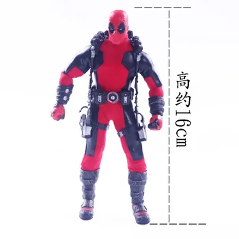 

Huong Anime 16CM Deadpool 1/12 Scale Real Clothes PVC Action Figure Collectible Model Toy