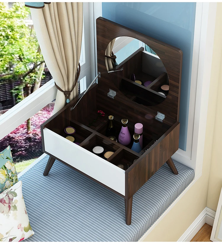 Louis мода на комоды плавающий окно мини-флип Multi Функция Nordic столик для макияжа Спальня мини