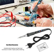 ЖК-дисплей Цифровой паяльник для подключения к Электрический паяльник для подключения к внутреннего нагрева 60 Вт паяльник для подключения к 50/60Hz электрический припой Тепло Карандаш