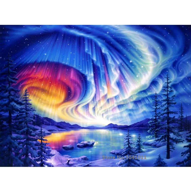 

DIY Framed Strange Landscape DIY Oil Painting By Numbers Canvas Painting For Wedding Decoration Home Decor Drop Shipping RA3272