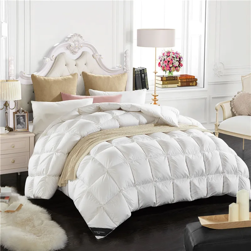 Buy [Doremi] Bread Squares Duck Down Comforters Double Feather Quilt Bedding