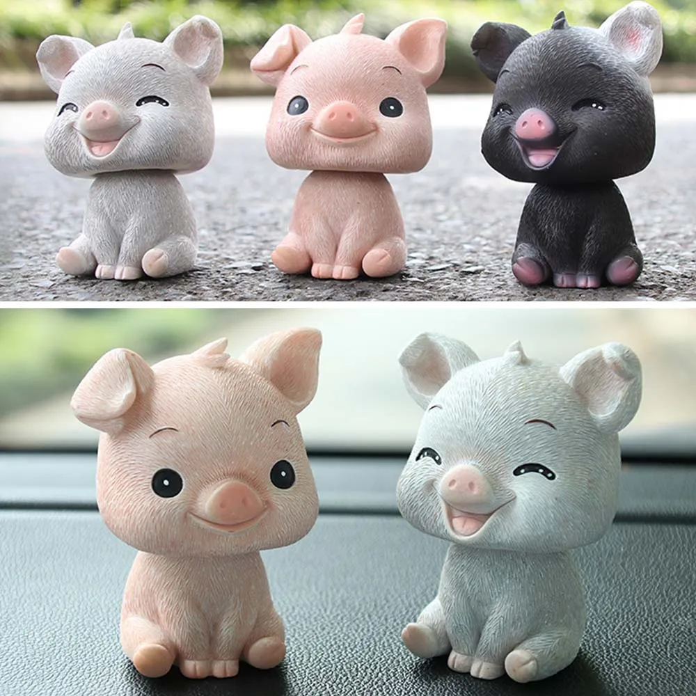 

Hot Car furnishing Articles Cute Pig Decoration Doll Siting Car Pig Shaking Car Styling For Decoration Car Decoration / Domestic