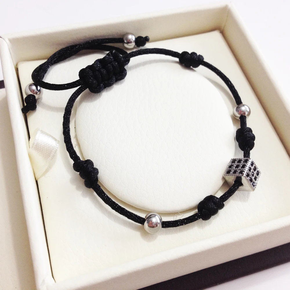 Браслет женский/мужской из нержавеющей стали с красными бусинами|macrame bracelet|bead