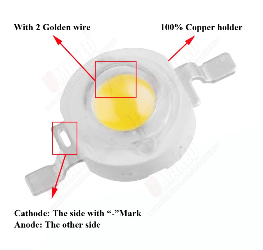 Рисунок 3 - Светодиодная бусина высокой мощности