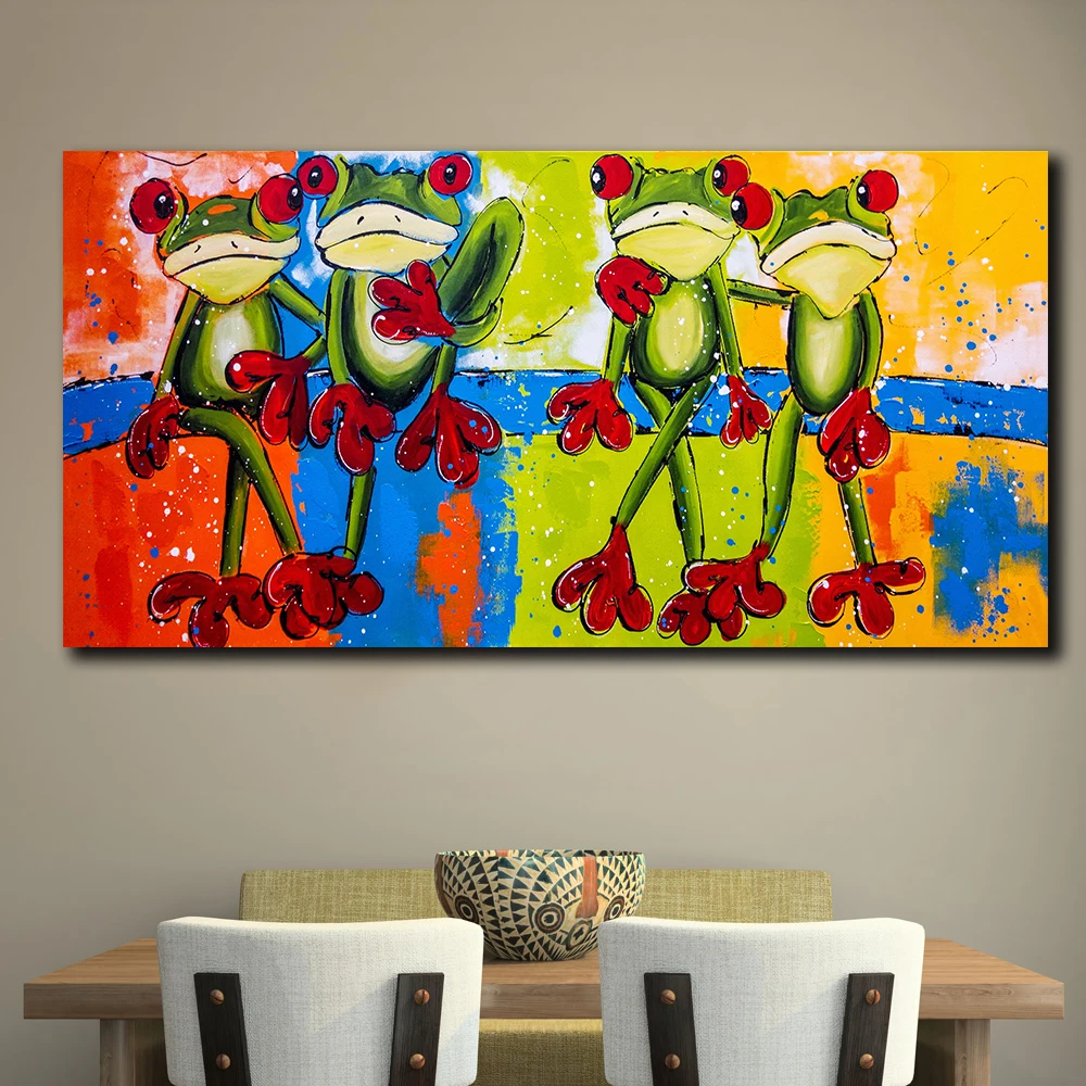 Four Frogs On The Tree 4