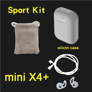 Padear mini X4 Bluetooth гарнитура наушники беспроводные наушники minix4 для Xiaomi Iphone Android 7/8/PLUS X xs RS Sumsung - Цвет: minix4 sport gray