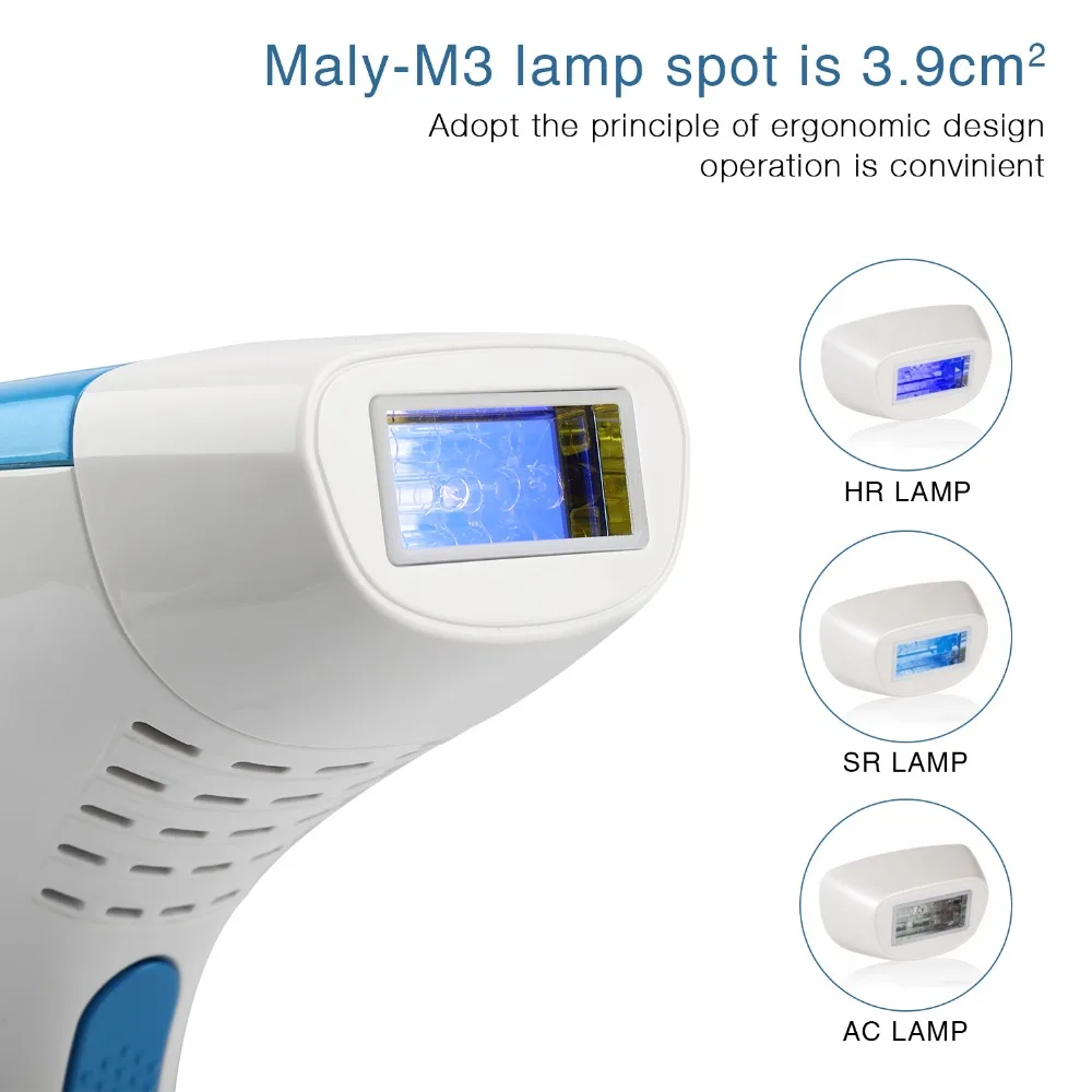 

Free Shipping.Mini IPL Electric Laser Hair Epilator Depilador Permanent Hair Removal Device Laser Machine Home 300000 Light Puls