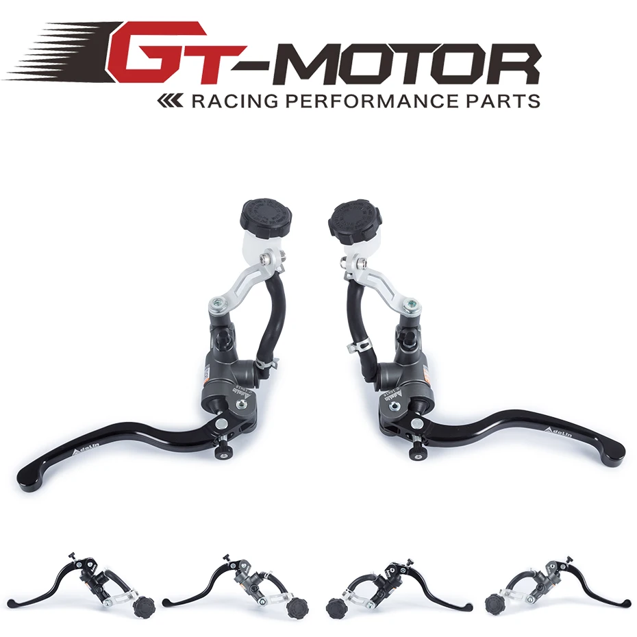 

GT Motor - Motorcycle 19X18 Brake Adelin Master Cylinder Hydraulic + 16x18 Clutch master cylinder FOR HONDA R6 FZ6 Z750 Z800