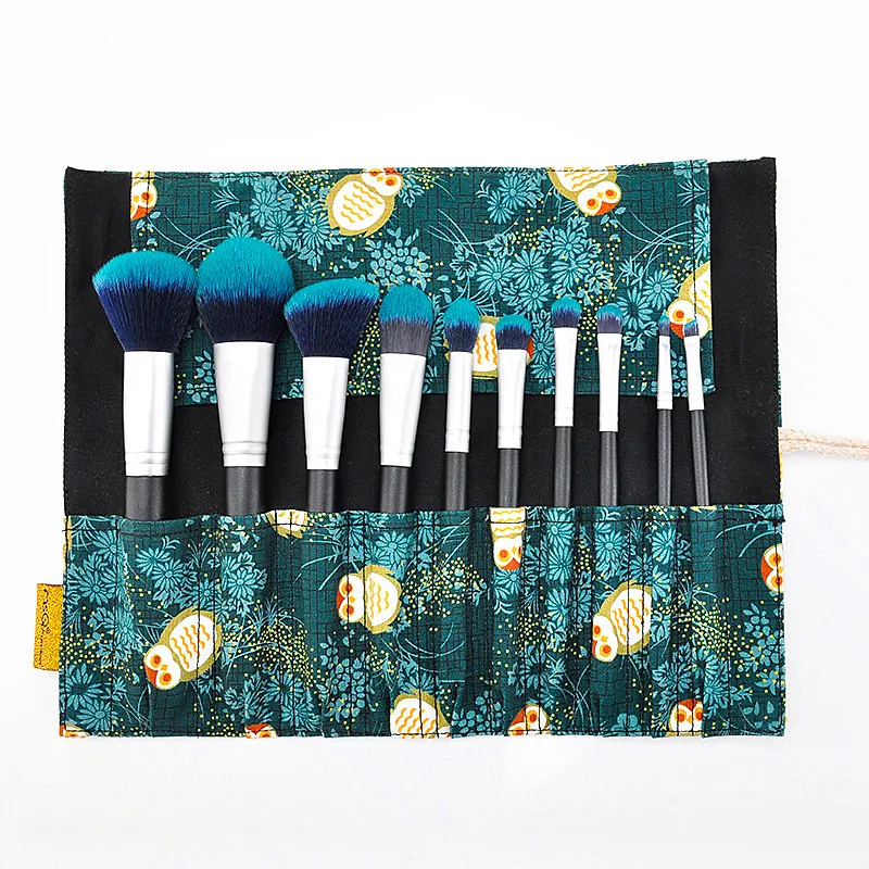 Женская Мода Brushes10PC деревянная основа косметический для бровей, теней кисти наборы кистей для макияжа инструменты