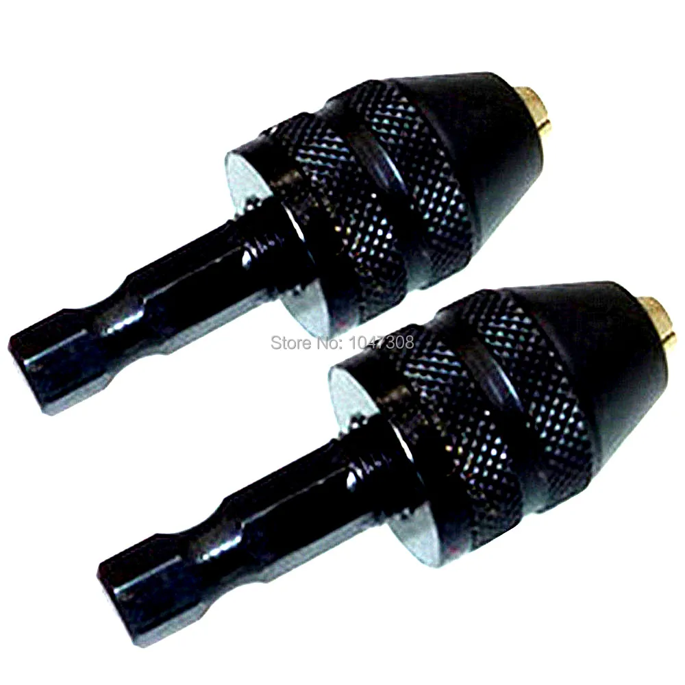Keyless Bohrer Bit Chuck Schnell Bohrfutter Adapter Conventer 0.3-4mm