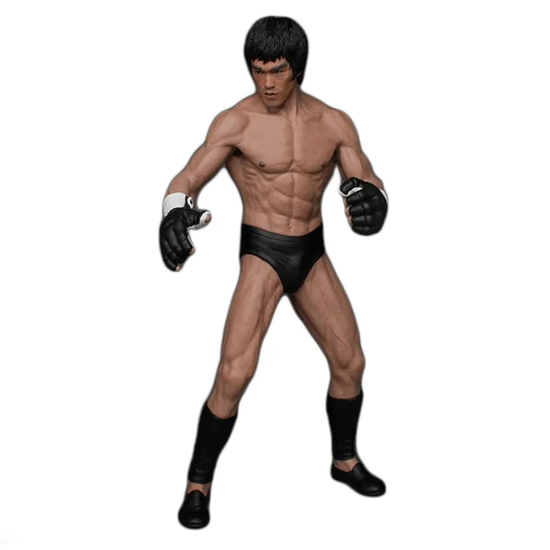 Кунг фу Брюс Ли фигурка 1/12 масштаб окрашенная статуя ПВХ игрушка Brinquedos аниме 19