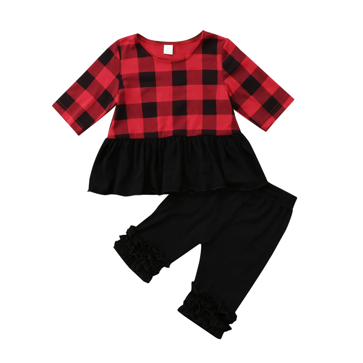 

Family Red Plaid Matching Outfits Infant Newborn Baby Romper Jumpsuit Bodysuit Kids Girls Clothes Outfits 0-24M