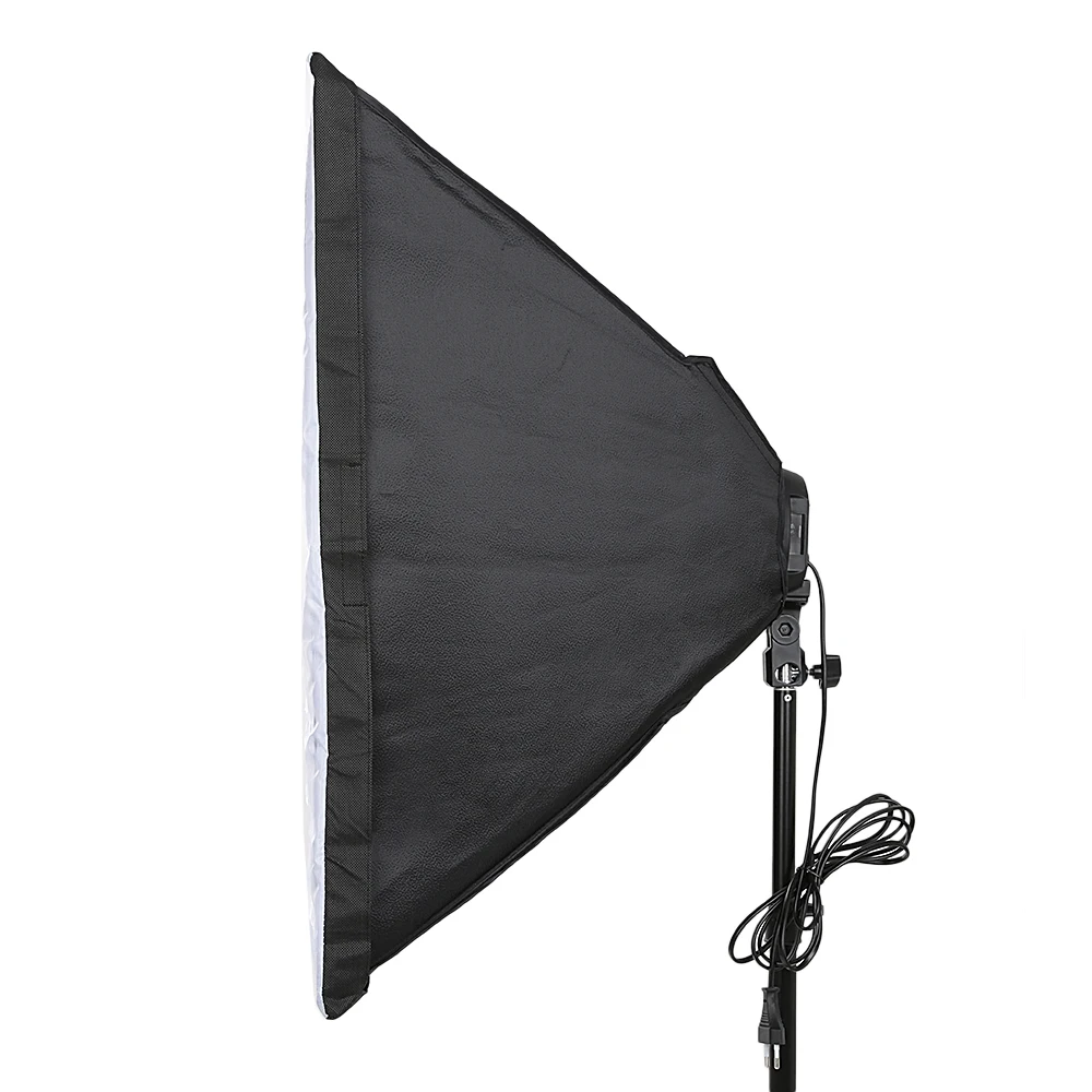 1 E27 to 4 E27 Socket Head 50 x 70cm 2727 Soft box Photo Video Studio Light E27 AC Power Diffuser Photo Studio Softbox (17)