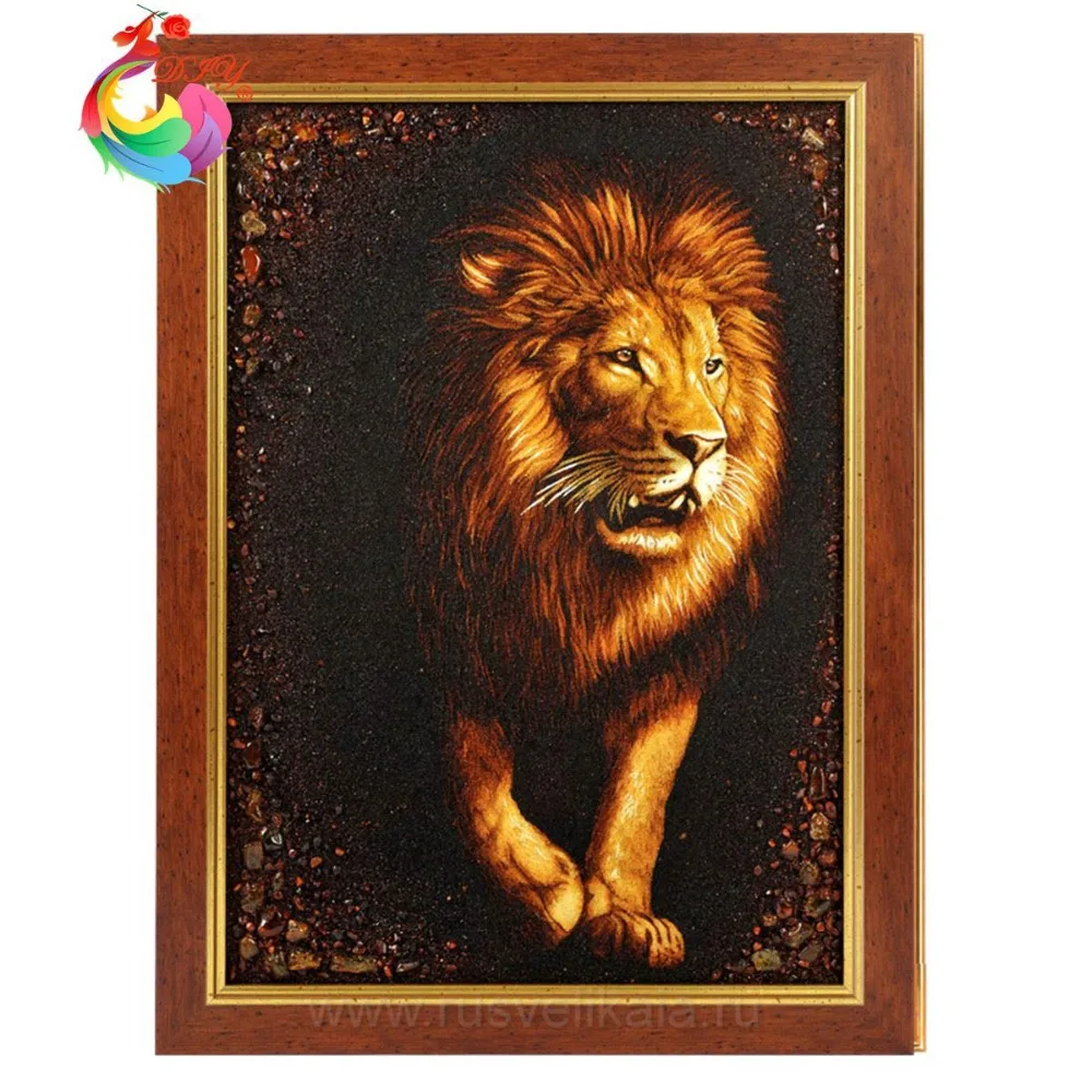 Sequins embroidery pattern Embroidery hoop sale 5d diy diamond painting crystal Diamond mosaic animals Diamond Mosaic