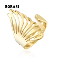 BORASI 2019 New Arrival Unique Animal Wing Rings For Girls Wedding Bands Hyperbole Rings For Women Party Fashion Jewelry Ring 1