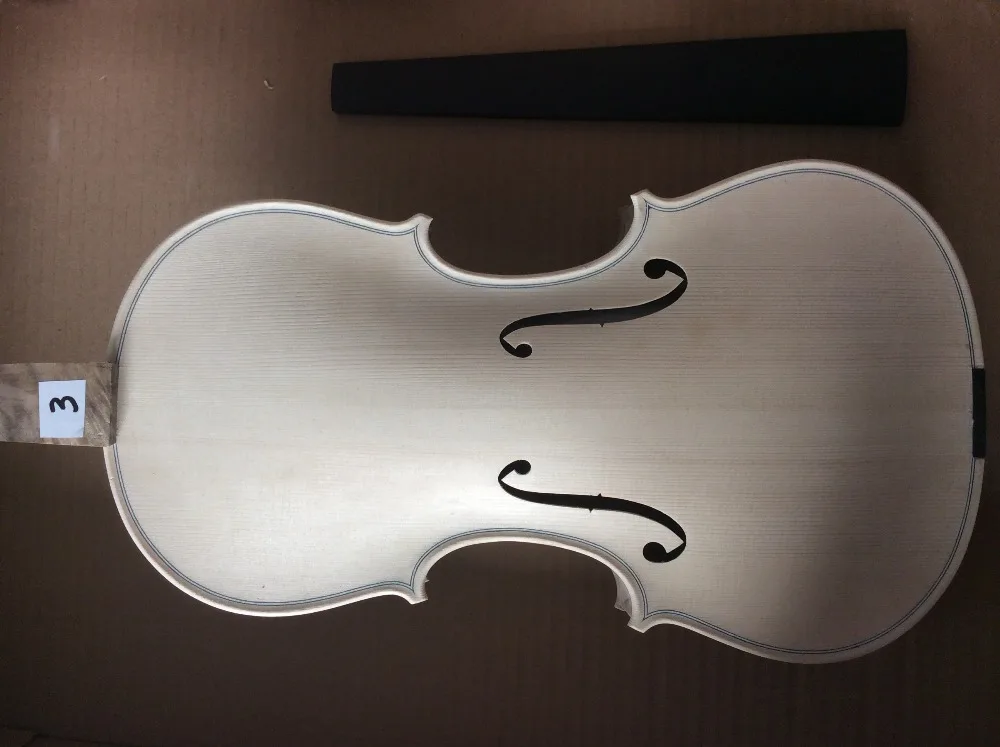 Unvarnished white bird eye wood violin 4/4 birds' eye wood violin acoustic violin violin accessories