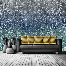Звездное небо бар обои KTV домашний Декор Гостиная тема отель пользовательские фото обои для гостиной блестящие Серебристые фрески