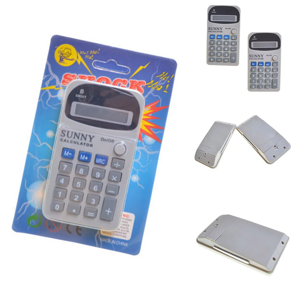 

Novelty Electric Shocker Calculator Gadget Anti-Stress Shocking Gift Office Prank Jokes Funny Kids Adults Toys Party Favor Hot