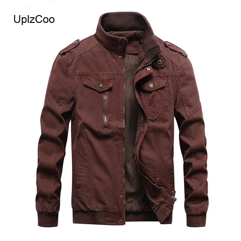 

UplzCoo 2019 Men's Spring And Autumn Thin Section Sasual Jacket Slim Version Of The Trend Of Fashion Brand Large Size 6XL FM010