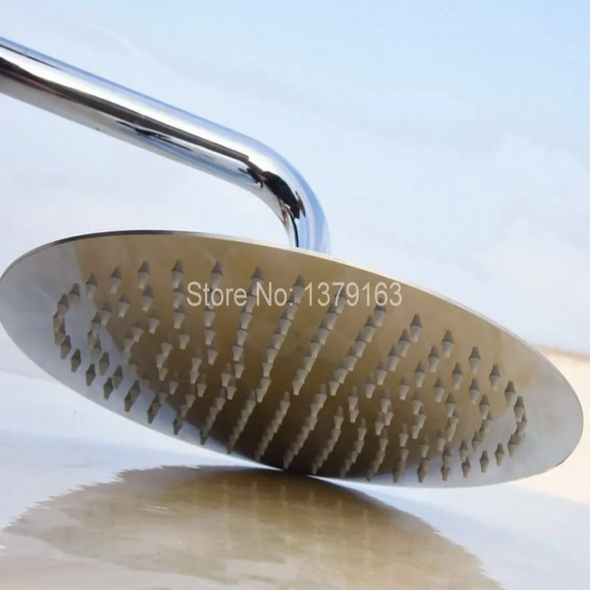 

16" ( inch ) Stainless Steel Large Round Shape Rain Bath Rainfall Shower head / Bathroom Accessory (Standard 1/2") ash053