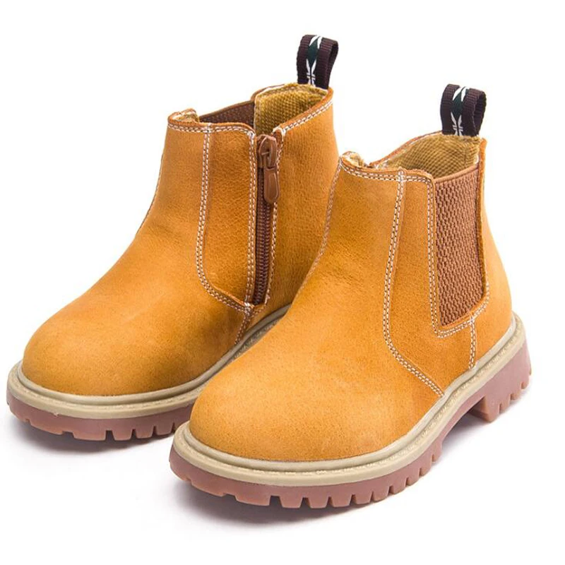 Children Boot 2017 Genuine Leather Kids Autumn Winter