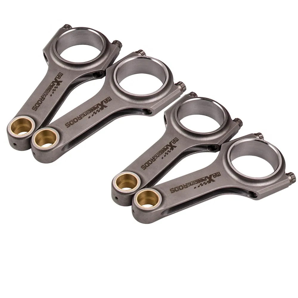 Dla MG MGB 5 łożysko główne korbowód Conrod Bielle ARP śruby Pleuel Bielles 165.1mm 4340 kute z profilami typu H Beam korby Pin 4 sztuk Dla MG MGB 5 łożysko główne korbowód Conrod Bielle ARP śruby Pleuel Bielles 165.1mm 4340 kute z profilami typu H Beam korby Pin 4 sztuk