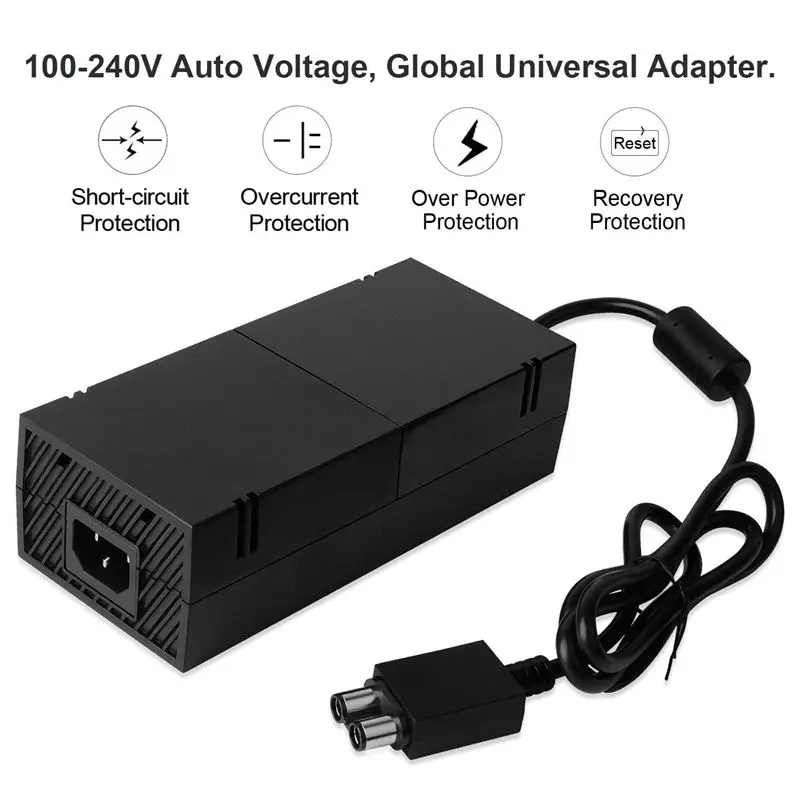 ABKT-220W для Xbox One блок питания, адаптер переменного тока замена зарядное устройство с кабелем для Xbox 1, для Xbox One блок питания Advanced Q