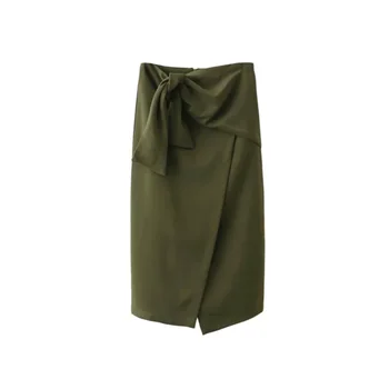 

Fashion Women Lace-Up Asymmetical Skirts 2019 New Elegant Ladies Hip skirt High Waist Solid Casual OL Bottoms Jupe Femme