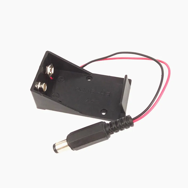 9V battery cassette with socket DC line DC plug 9V battery holder special