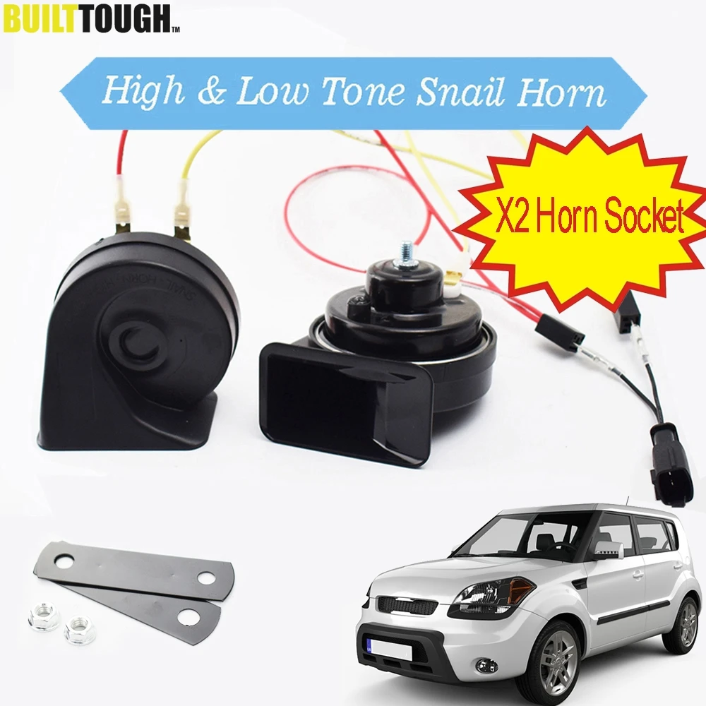 1 Set Snail Horn For Kia Soul MK1 2009 2013 410/510Hz High Low Pitch