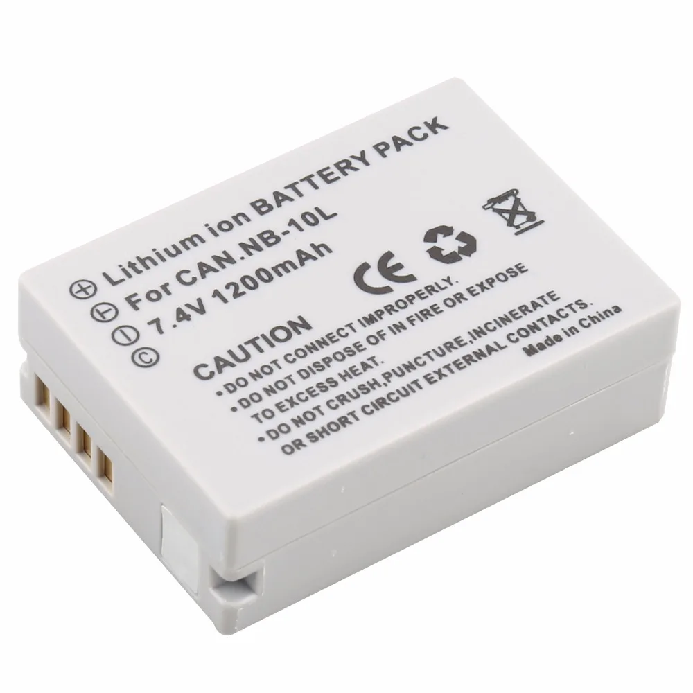 Probty 1200mAh NB 10L NB 10L NB10L Battery for Canon PowerShot G15 G16 G1X G3X SX40 SX40HS SX50