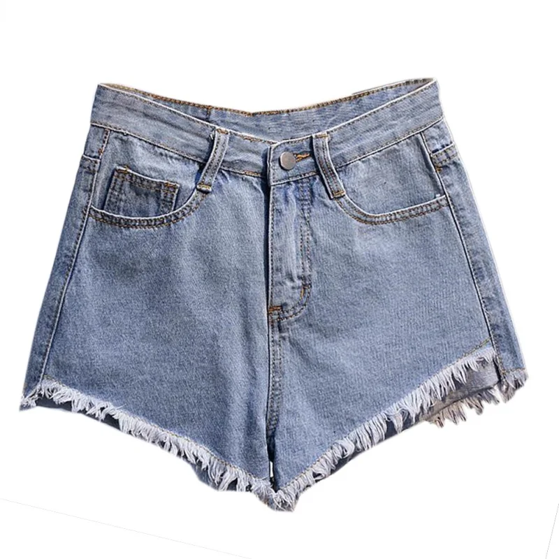 

High Waist Distressed Jeans Women Shorts Sexy Club Ripped Loose Denim Short Black White Light Dark Blue Jeans Pants F2