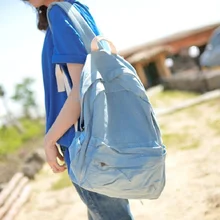 Винтажный повседневный элегантный стиль простой светло-голубой Джинсовый Рюкзак Школьные сумки джинсы женские рюкзаки сумка через плечо, Bolsa feminina