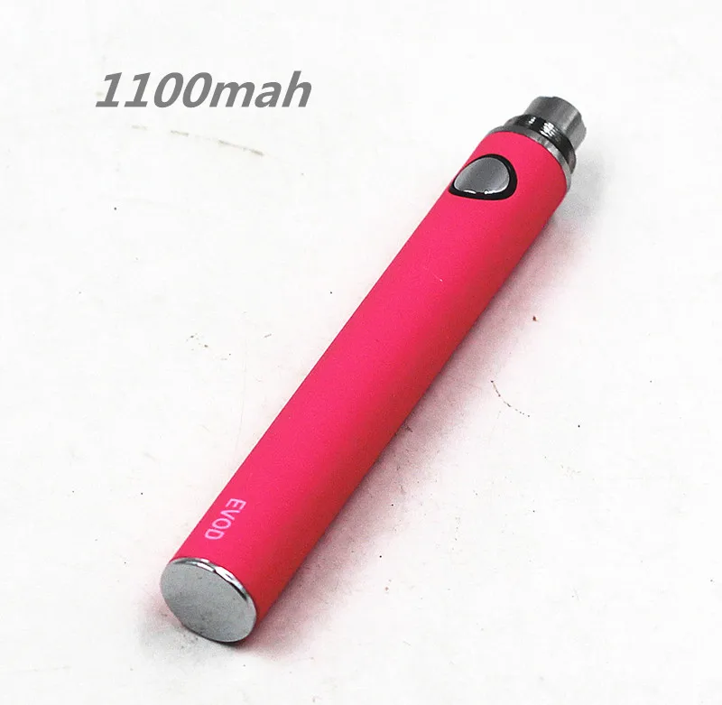 EVOD 650 mah/1100 mah сменная аккумуляторная батарея 510 Ego Thread 3,3-4,8 V для CE4 H2 T3S клиромайзер - Цвет: Pink 1100mah
