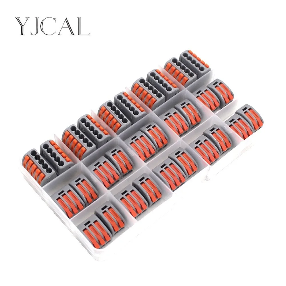 

Wago Type 412 413 415 30PCS/BOX Universal Fast Wiring Conductors Wiring Conector Terminal Block Electrical Equipment AWG 28-12