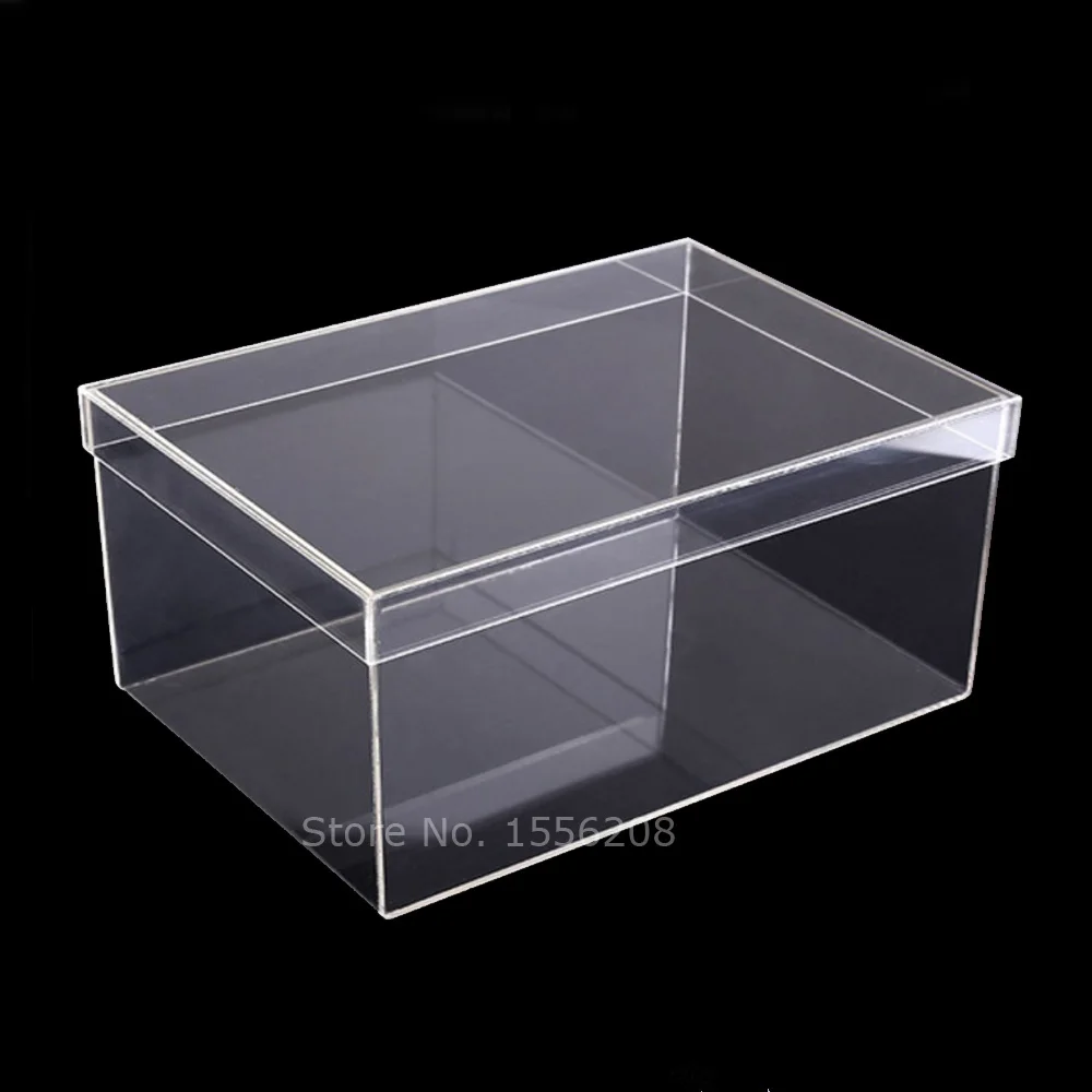14.96x9.84x6.69inch Transparent Shoe Box Clear Display Acrylic Case