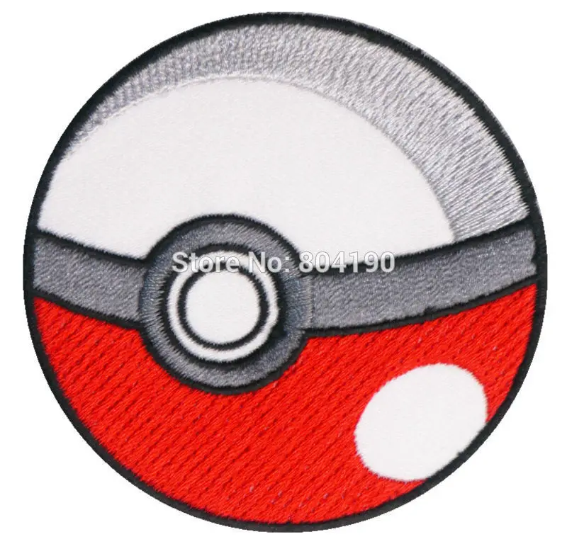 

POKEMON POKEBALL TV MOVIE Series Embroidered Sew On Iron On Patch Tshirt TRANSFER MOTIF APPLIQUE Badge