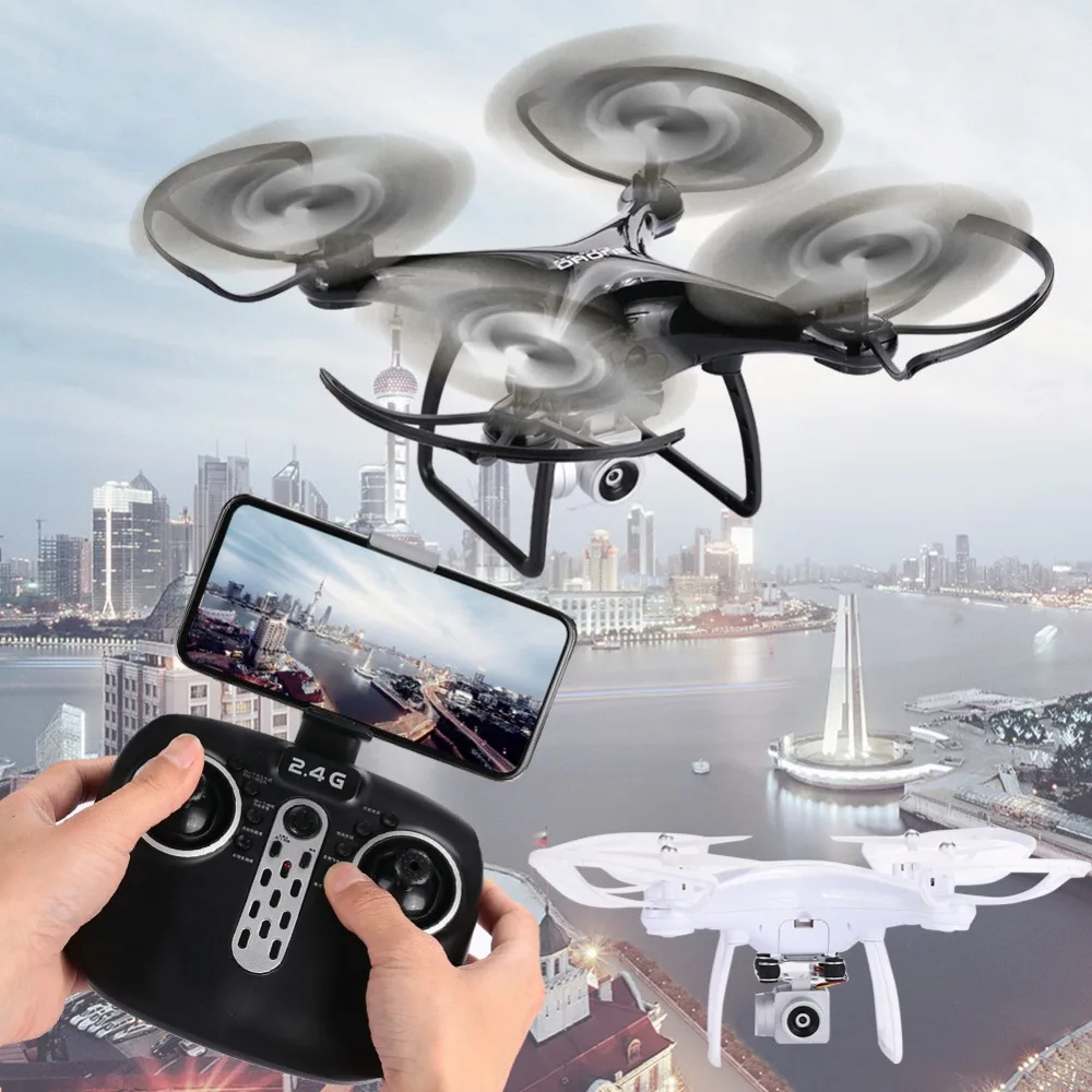 

Drone Quadcopter Aircraft UAV High Performance Durable WiFi FPV Real-Time One Key Take Off One Key Return Headless Mode
